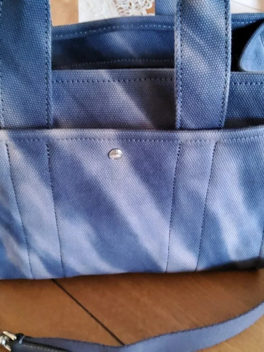 NEW Coach Cargo Tote Bag Tie Dye Blue - Picture 2 of 3